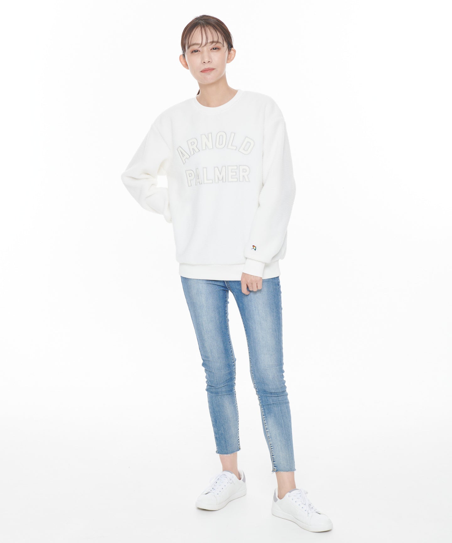 Arnold Palmer 【残り2点】ボアフリースシェアロゴプルオーバー